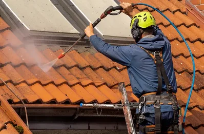 Démoussage et hydrofuge de toiture à Nantiat